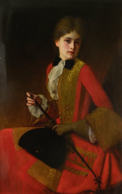 Girl in a Riding Habit by Gustave Jacquet